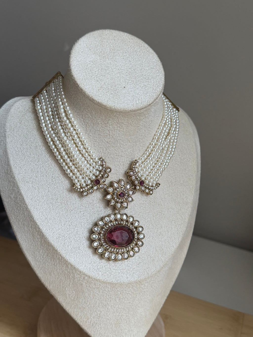 Pearl Semi-Mala Kundan Set
