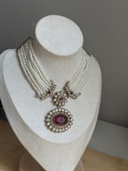 Pearl Semi-Mala Kundan Set