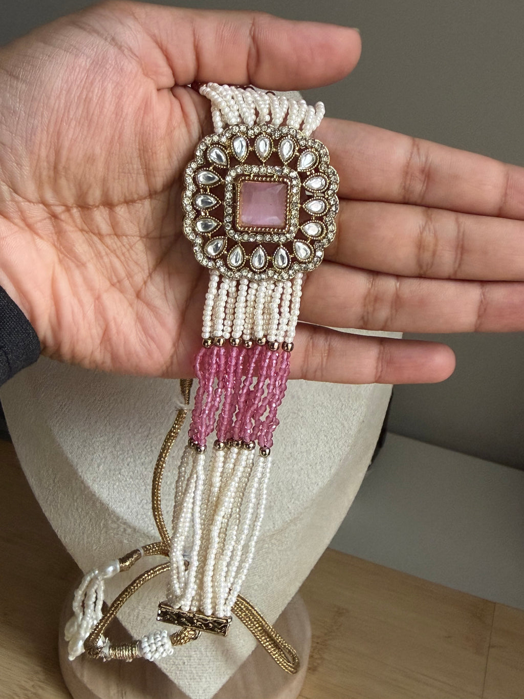 Pearl Kundan Choker Set