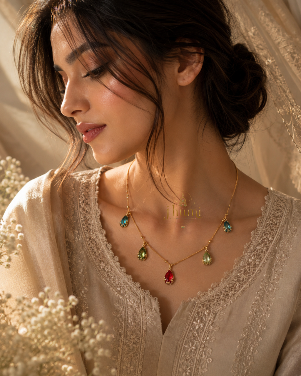Jhumi Kundan Chain
