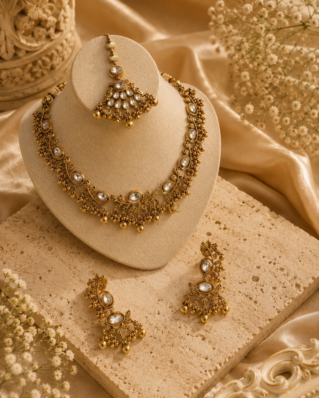 Sahiba — Heritage Gold Statement Set