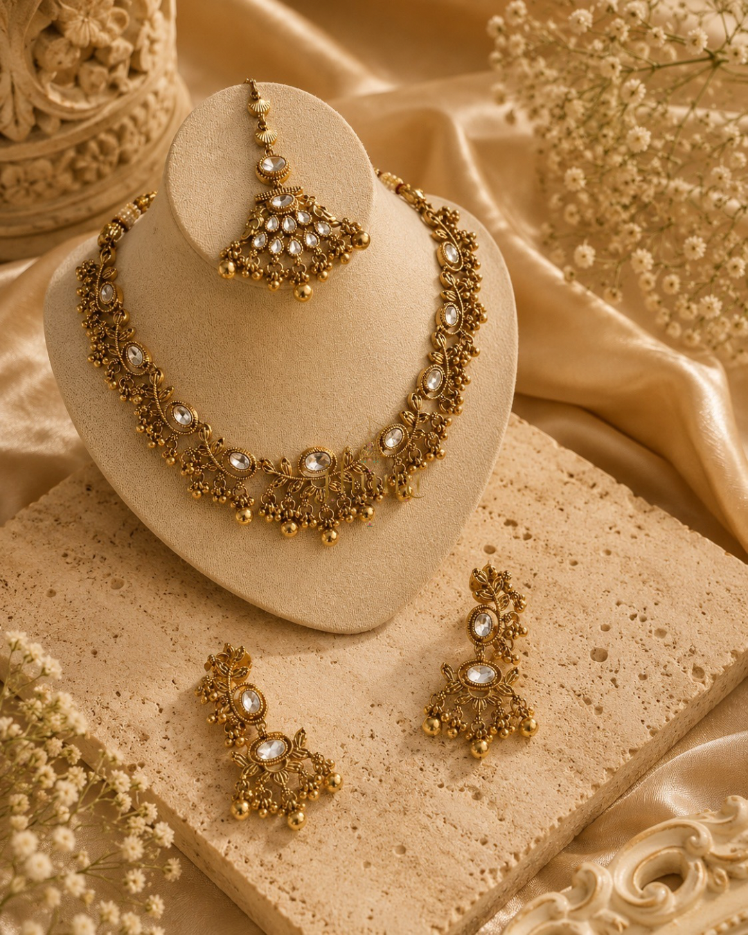 Sahiba — Heritage Gold Statement Set