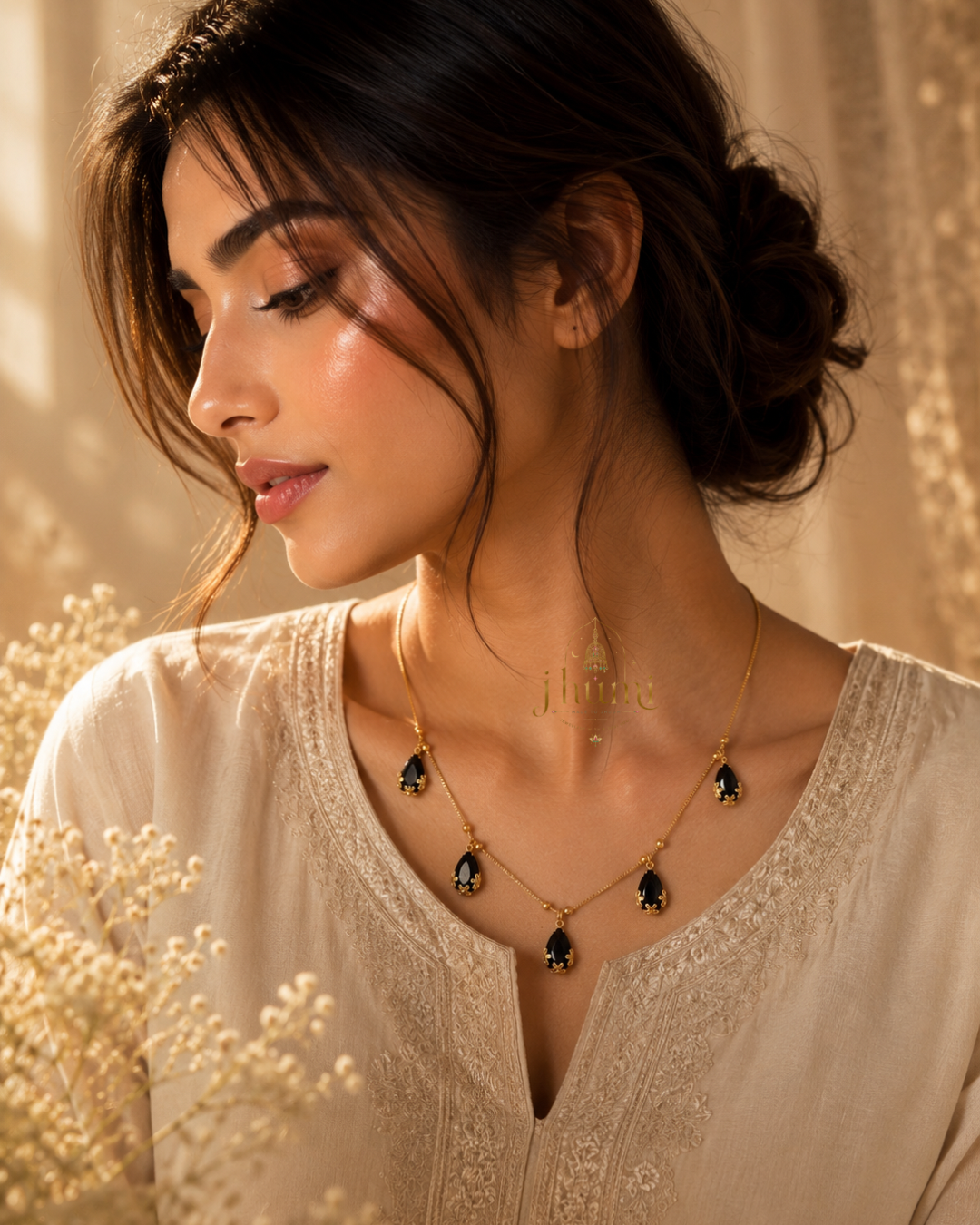 Jhumi Kundan Chain