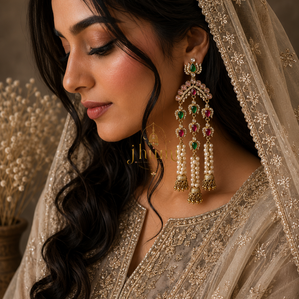 Gulzaar — Kundan Statement Earrings