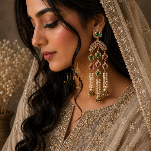 Gulzaar — Kundan Statement Earrings