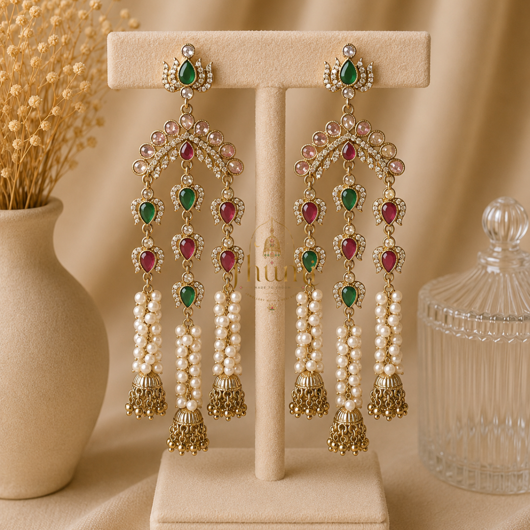 Gulzaar — Kundan Statement Earrings